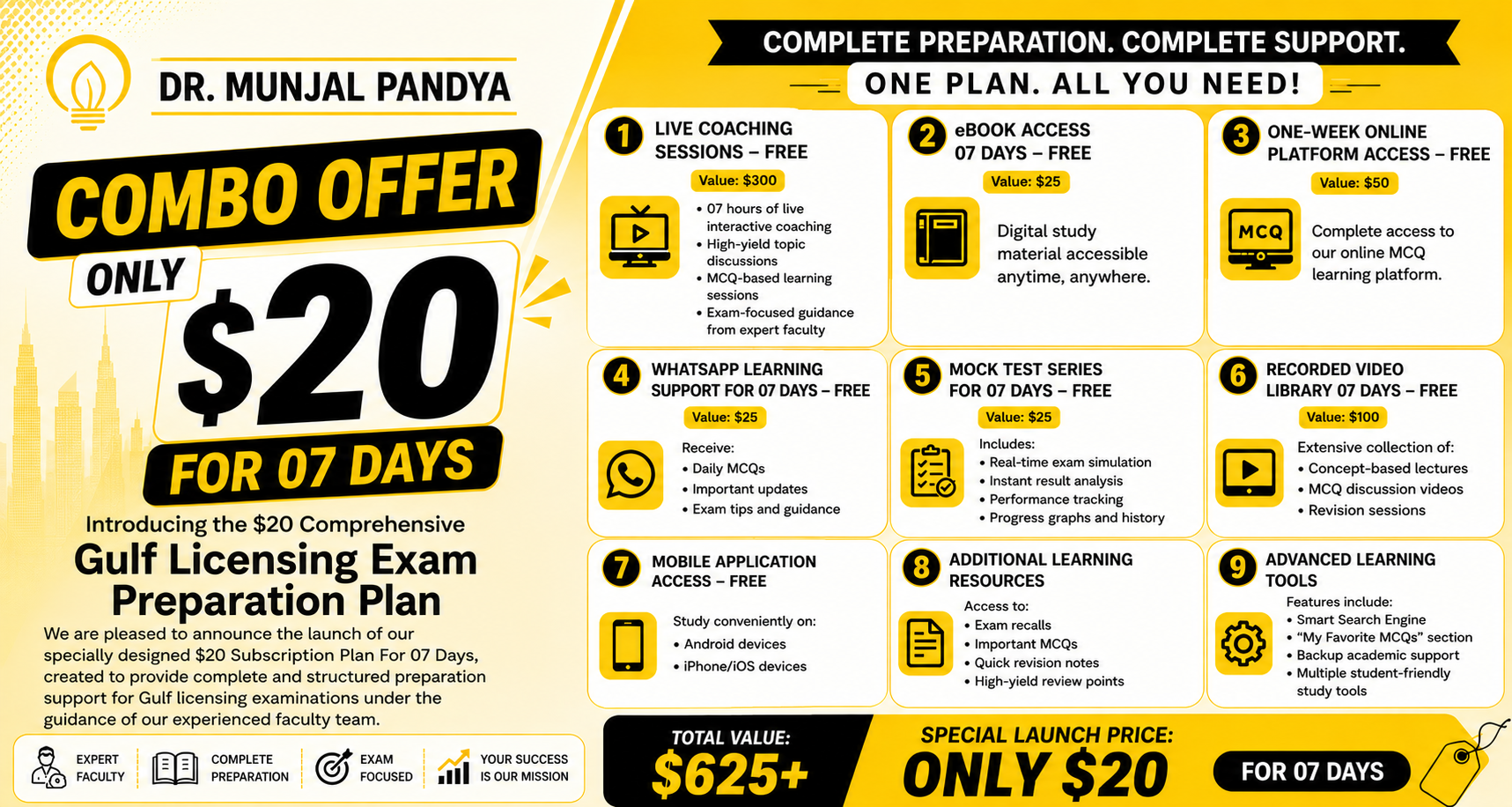 Prometric MCQ - 01 Week Subscription